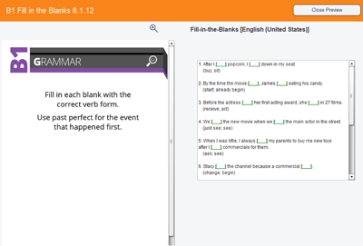 SmartClass fill-in-the-blank activity where teachers decide if students speak or type in the answers.