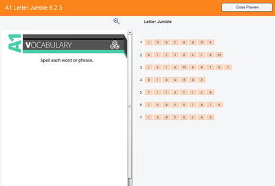 The SmartClass jumble activity is perfect for novice or beginner learners to speak a foreign language.