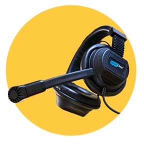The SmartClass headset is robust and noise-cancelling.