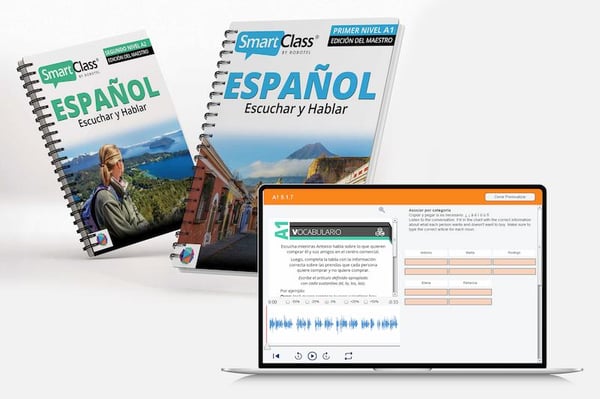 Spanish Books A1 and A2 with a focus on listening and speaking