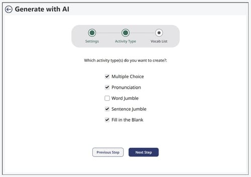 Vocabulary Sets for Newcomer English Learners