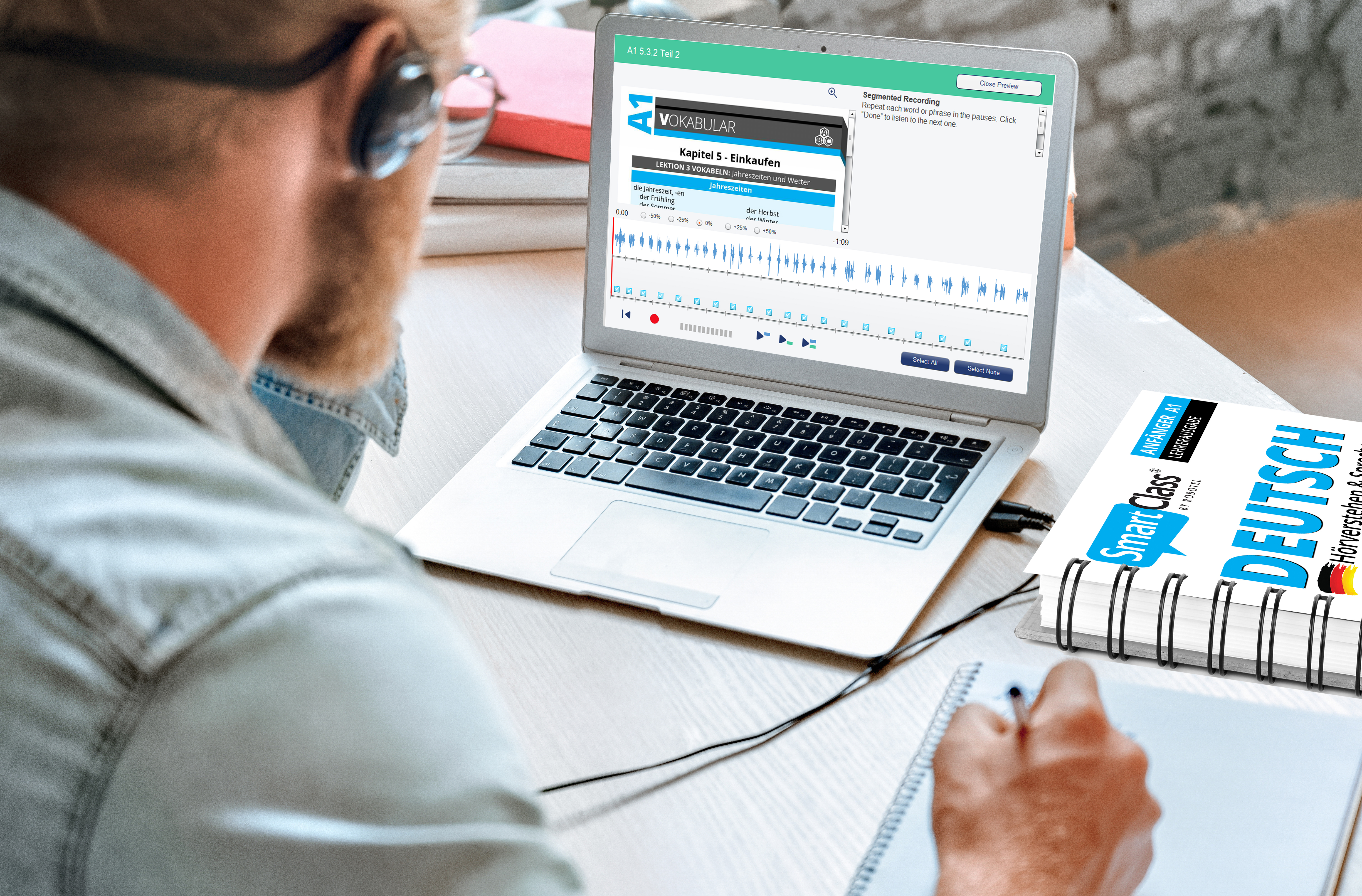 Learn German for beginners using blended classroom and digital learning